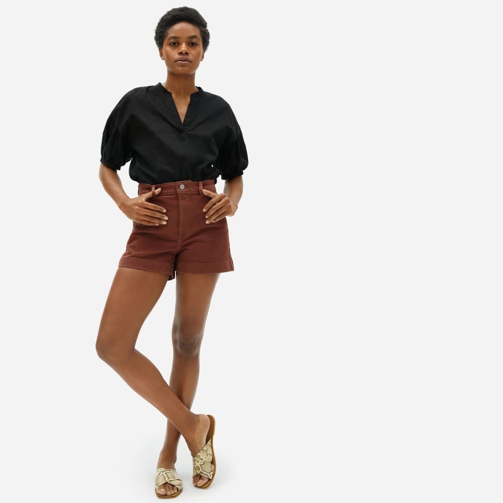 NWOT Everlane twill shorts in rosewood